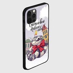 Чехол для iPhone 12 Pro Счастливого нового года - змейка 2025, цвет: 3D-черный — фото 2