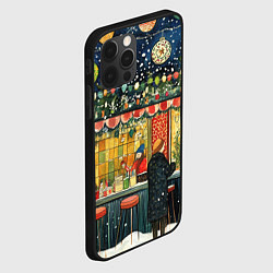 Чехол для iPhone 12 Pro Уличное новогоднее настроение, цвет: 3D-черный — фото 2