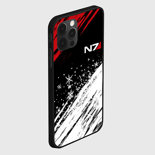 Чехол iPhone 12 Pro Mass Effect - Merry Christmas / 3D-Черный – фото 2