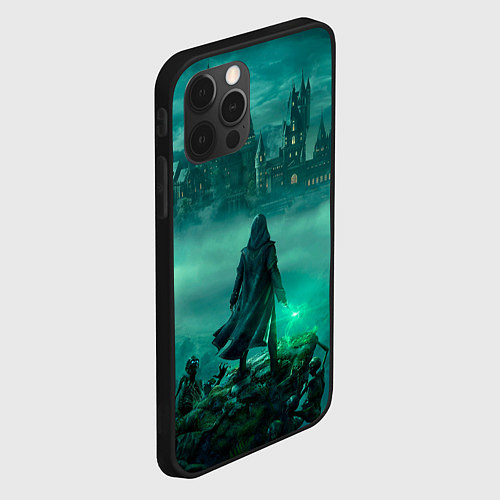 Чехол iPhone 12 Pro Хогвартс на горизонте Hogwarts legacy / 3D-Черный – фото 2