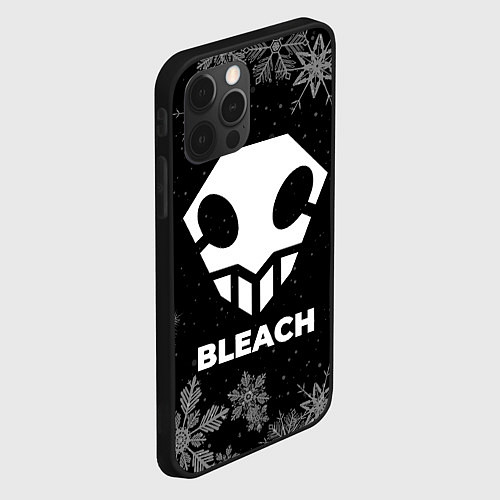 Чехол iPhone 12 Pro Снежный Bleach / 3D-Черный – фото 2