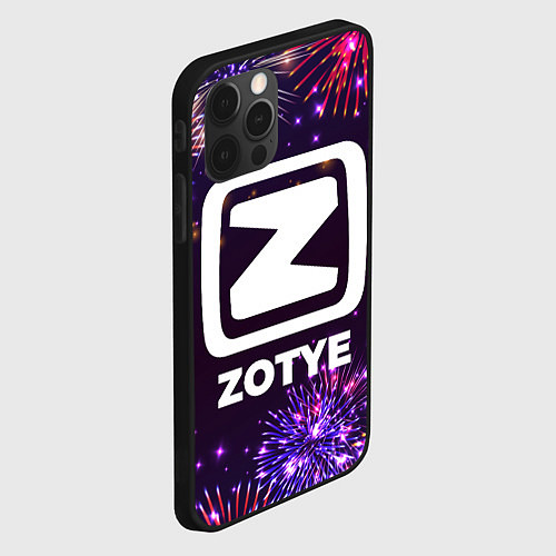 Чехол iPhone 12 Pro Праздничный Zotye / 3D-Черный – фото 2