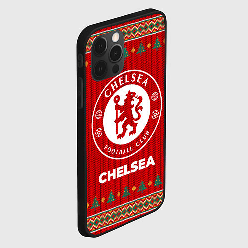 Чехол iPhone 12 Pro Chelsea new year / 3D-Черный – фото 2