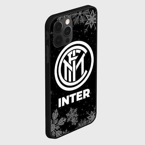 Чехол iPhone 12 Pro Снежный Inter / 3D-Черный – фото 2