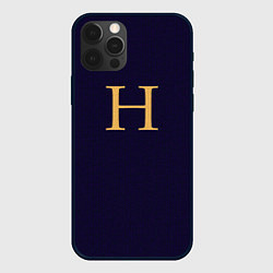 Чехол для iPhone 12 Pro Weasley jumper letter H, цвет: 3D-черный