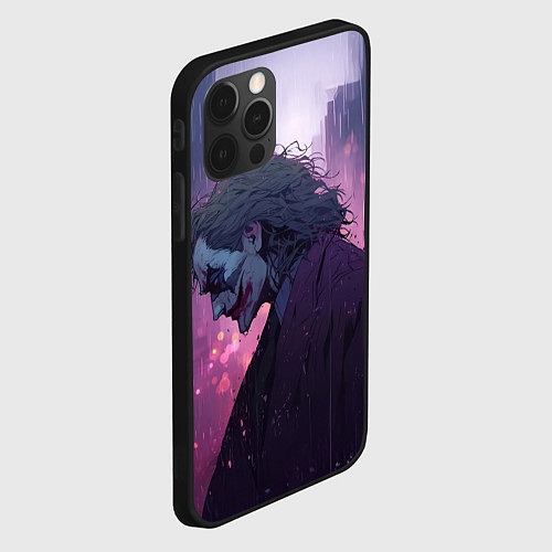 Чехол iPhone 12 Pro Joker - art / 3D-Черный – фото 2