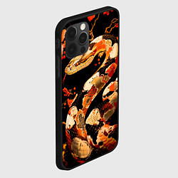 Чехол для iPhone 12 Pro Змея в красном падубе, цвет: 3D-черный — фото 2