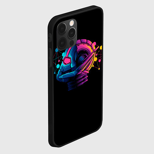 Чехол iPhone 12 Pro Неоновый человек муравей / 3D-Черный – фото 2