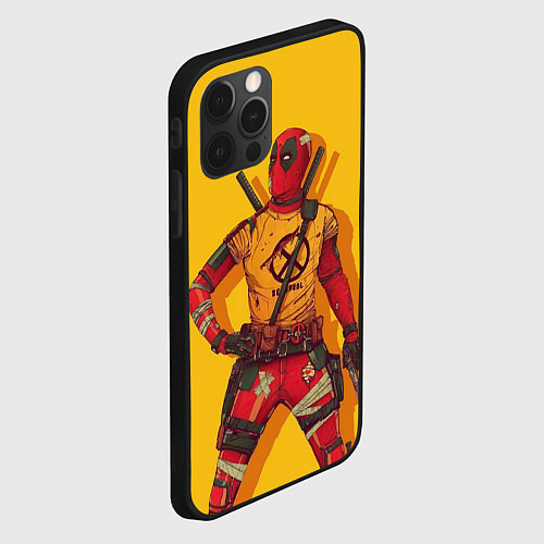 Чехол iPhone 12 Pro Deadpool - Wade Wilson / 3D-Черный – фото 2