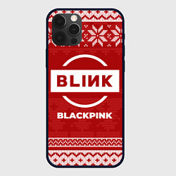 Чехол для iPhone 12 Pro Новогодний Blackpink, цвет: 3D-черный