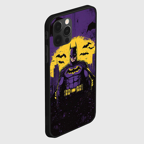 Чехол iPhone 12 Pro Batman / 3D-Черный – фото 2