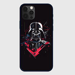 Чехол для iPhone 12 Pro Darth Vader on black, цвет: 3D-черный