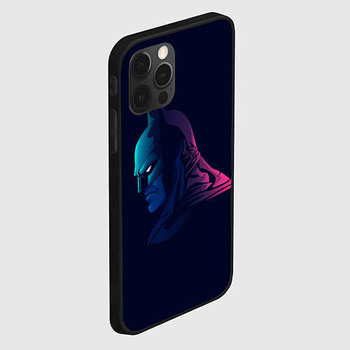 Чехол iPhone 12 Pro Batman gradient / 3D-Черный – фото 2