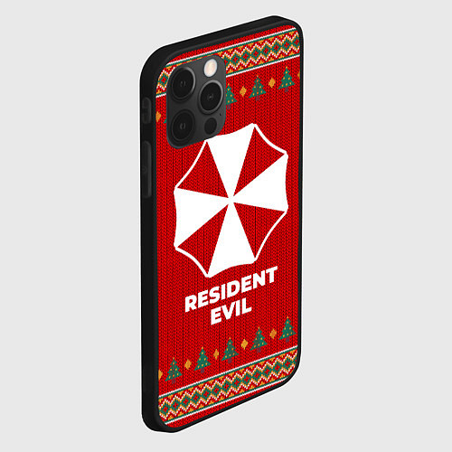 Чехол iPhone 12 Pro Resident Evil new year / 3D-Черный – фото 2