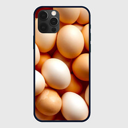 Чехол для iPhone 12 Pro Яйца, цвет: 3D-черный