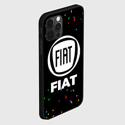 Чехол для iPhone 12 Pro Fiat конфети, цвет: 3D-черный — фото 2