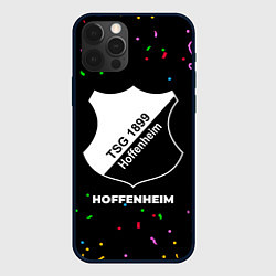 Чехол для iPhone 12 Pro Hoffenheim конфети, цвет: 3D-черный