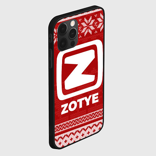 Чехол iPhone 12 Pro Новогодний Zotye / 3D-Черный – фото 2