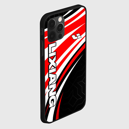 Чехол iPhone 12 Pro Lixiang- red sport uniform / 3D-Черный – фото 2
