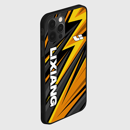 Чехол iPhone 12 Pro Lixiang- gold edition / 3D-Черный – фото 2