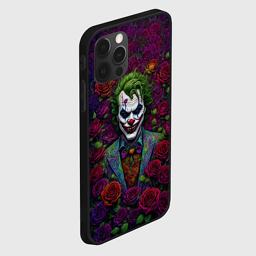 Чехол iPhone 12 Pro Joker - roses / 3D-Черный – фото 2