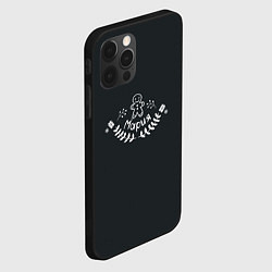 Чехол для iPhone 12 Pro Новогодняя Мария мелом, цвет: 3D-черный — фото 2