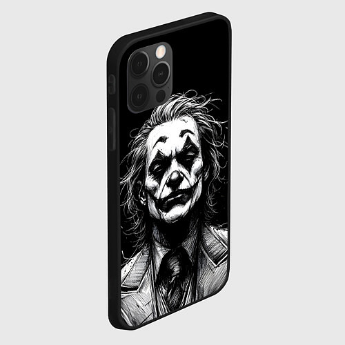 Чехол iPhone 12 Pro Joker - clown / 3D-Черный – фото 2