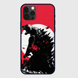 Чехол для iPhone 12 Pro Godzilla destroys the city, цвет: 3D-черный