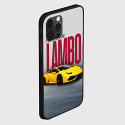 Чехол для iPhone 12 Pro Итальянский суперкар Lambo Huracan, цвет: 3D-черный — фото 2