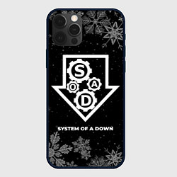 Чехол для iPhone 12 Pro Снежный System of a Down, цвет: 3D-черный