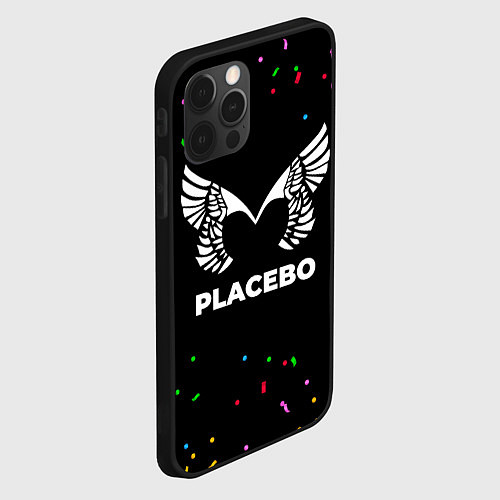 Чехол iPhone 12 Pro Placebo конфети / 3D-Черный – фото 2
