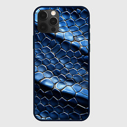 Чехол для iPhone 12 Pro В коже змеи, цвет: 3D-черный