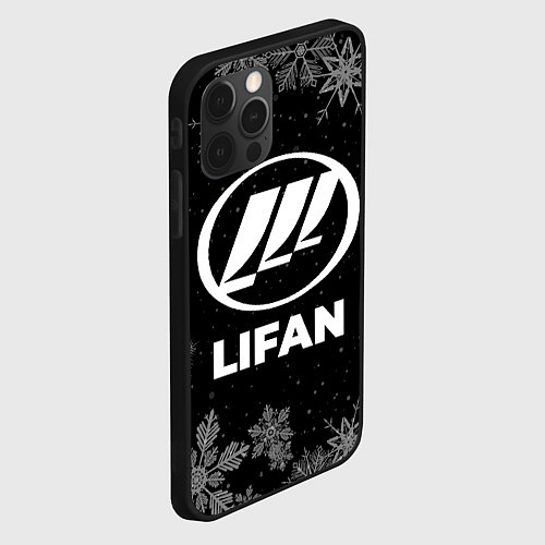 Чехол iPhone 12 Pro Снежный Lifan / 3D-Черный – фото 2
