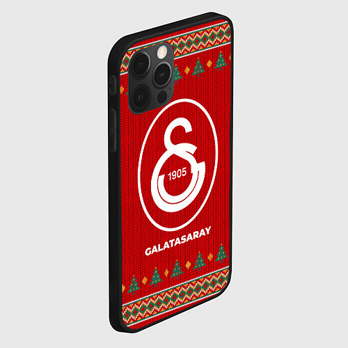 Чехол iPhone 12 Pro Galatasaray new year / 3D-Черный – фото 2