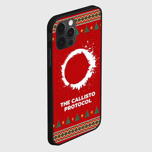 Чехол iPhone 12 Pro The Callisto Protocol new year / 3D-Черный – фото 2