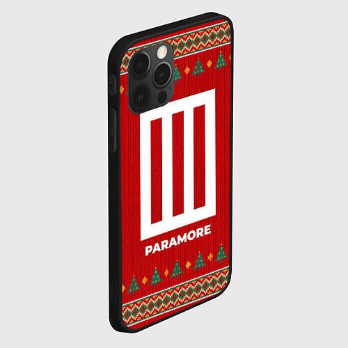 Чехол iPhone 12 Pro Paramore new year / 3D-Черный – фото 2