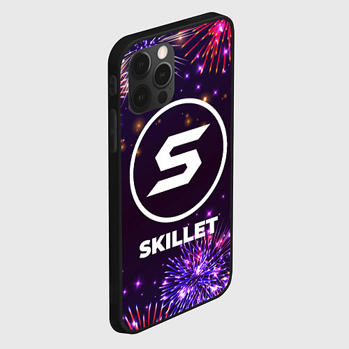 Чехол iPhone 12 Pro Праздничный Skillet / 3D-Черный – фото 2