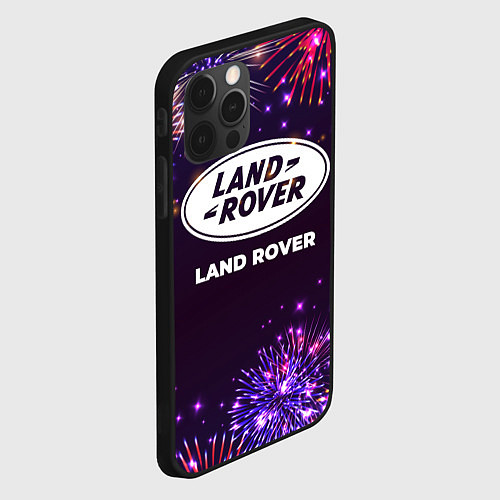 Чехол iPhone 12 Pro Праздничный Land Rover / 3D-Черный – фото 2