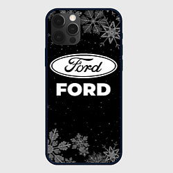 Чехол для iPhone 12 Pro Снежный Ford, цвет: 3D-черный