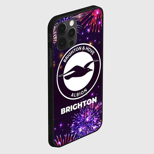 Чехол iPhone 12 Pro Праздничный Brighton / 3D-Черный – фото 2