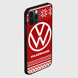 Чехол для iPhone 12 Pro Новогодний Volkswagen, цвет: 3D-черный — фото 2