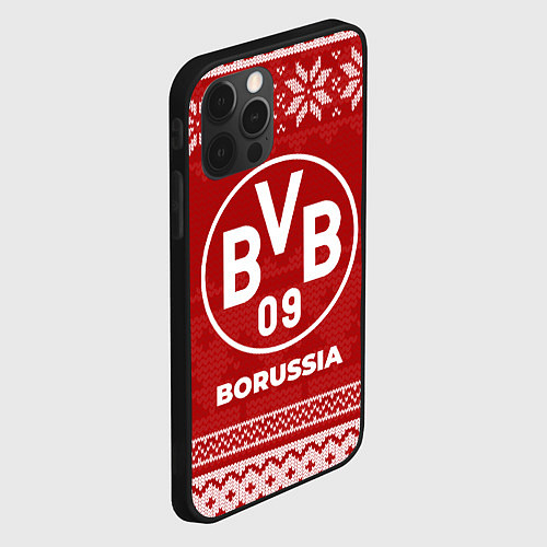 Чехол iPhone 12 Pro Новогодний Borussia / 3D-Черный – фото 2