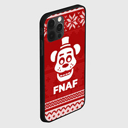 Чехол для iPhone 12 Pro Новогодний FNAF, цвет: 3D-черный — фото 2