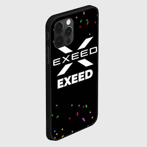 Чехол iPhone 12 Pro Exeed конфети / 3D-Черный – фото 2