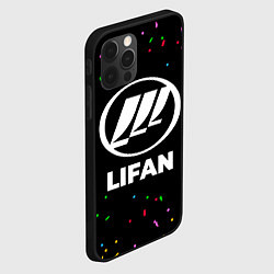 Чехол для iPhone 12 Pro Lifan конфети, цвет: 3D-черный — фото 2
