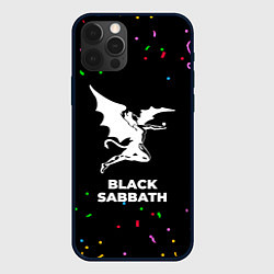 Чехол для iPhone 12 Pro Black Sabbath конфети, цвет: 3D-черный