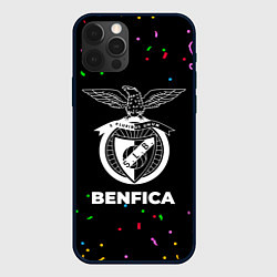 Чехол для iPhone 12 Pro Benfica конфети, цвет: 3D-черный