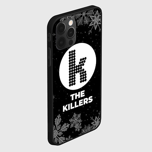 Чехол iPhone 12 Pro Снежный The Killers / 3D-Черный – фото 2