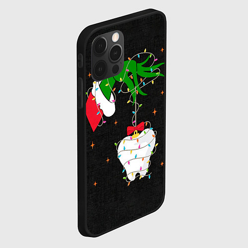 Чехол iPhone 12 Pro Гринч похищает у зубной феи / 3D-Черный – фото 2