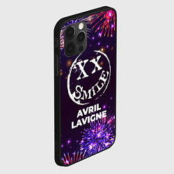 Чехол для iPhone 12 Pro Праздничный Avril Lavigne, цвет: 3D-черный — фото 2